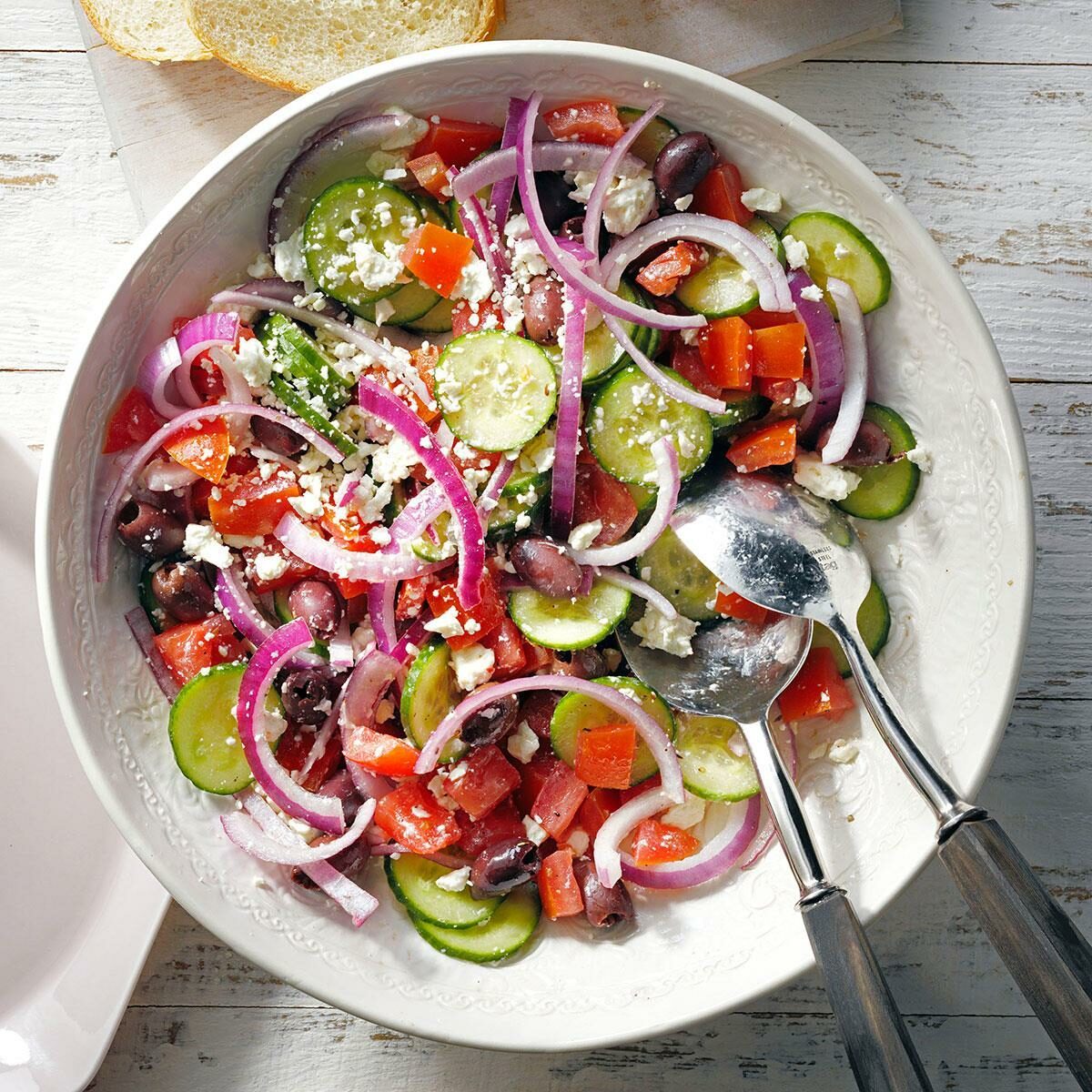 Mediterranean diet food with olive oil